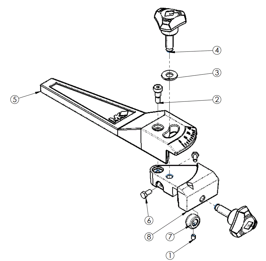 Section 13 Diagram and Parts List for TX-4 171231 MK Diamond Tile Saw